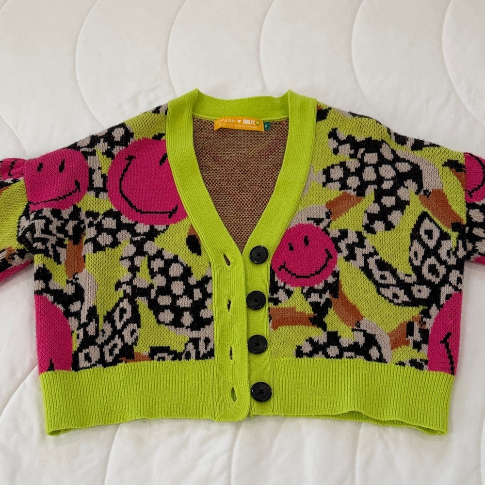 FARM Rio Tucanissimo Smiley Cardigan